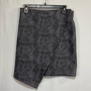 🐭 209wst38 Gray knit crossover skirt